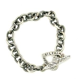 Silpada Retired Vintage B1241 Sterling Silver Bracelet W/ No Pearl